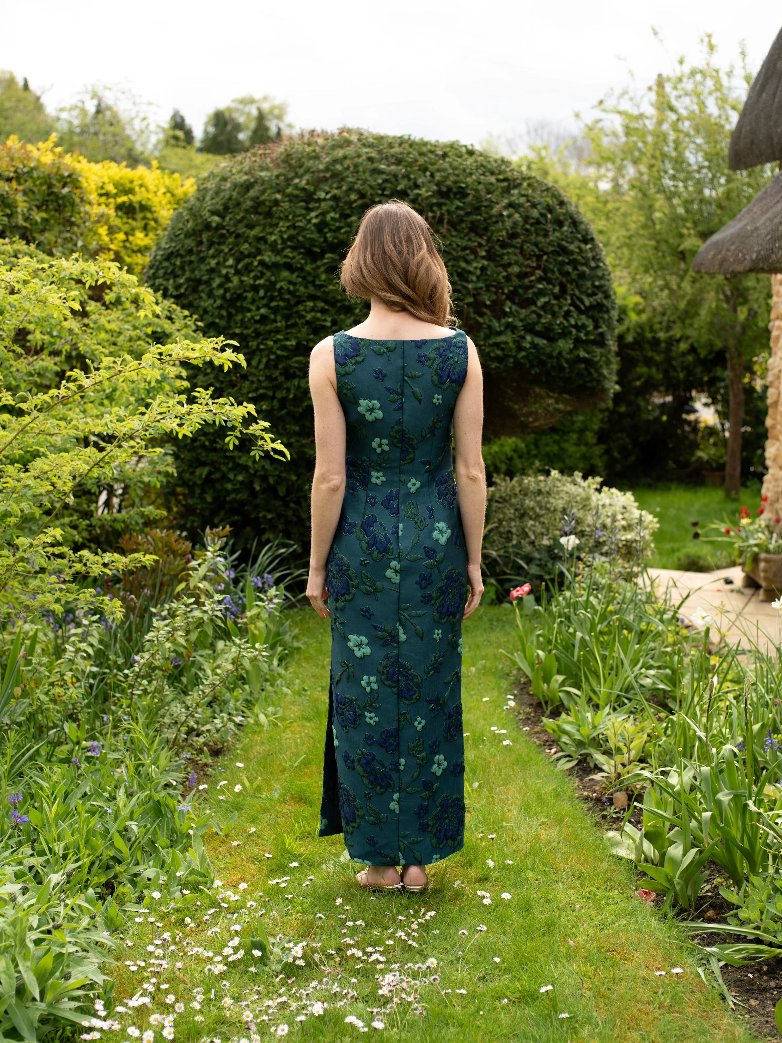Monochrome Green Easy Dress