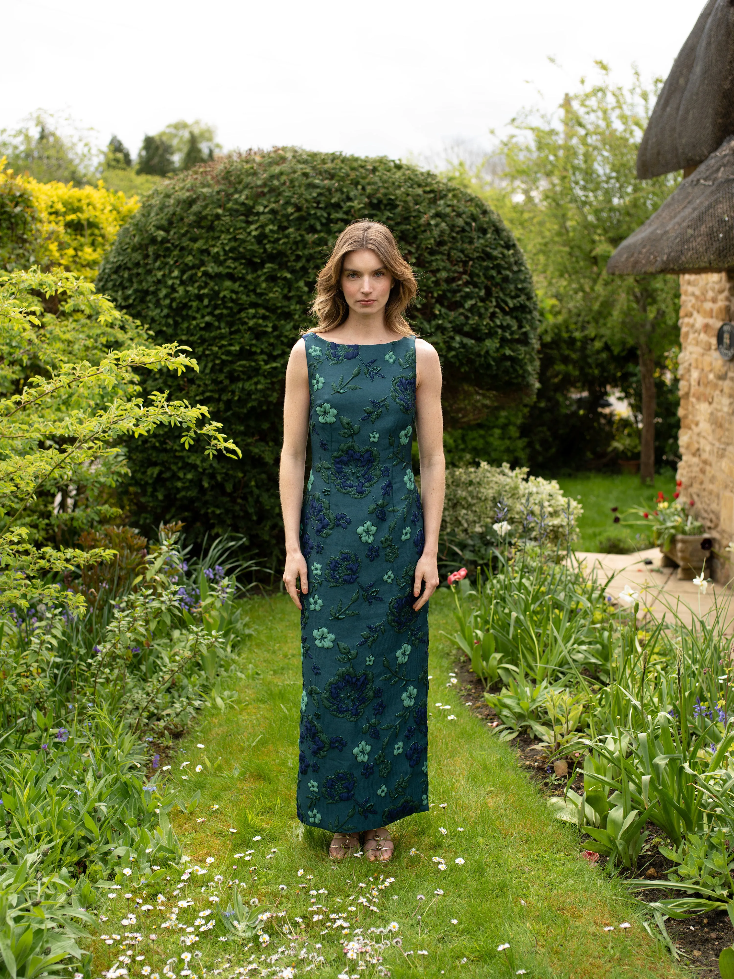 Monochrome Green Easy Dress