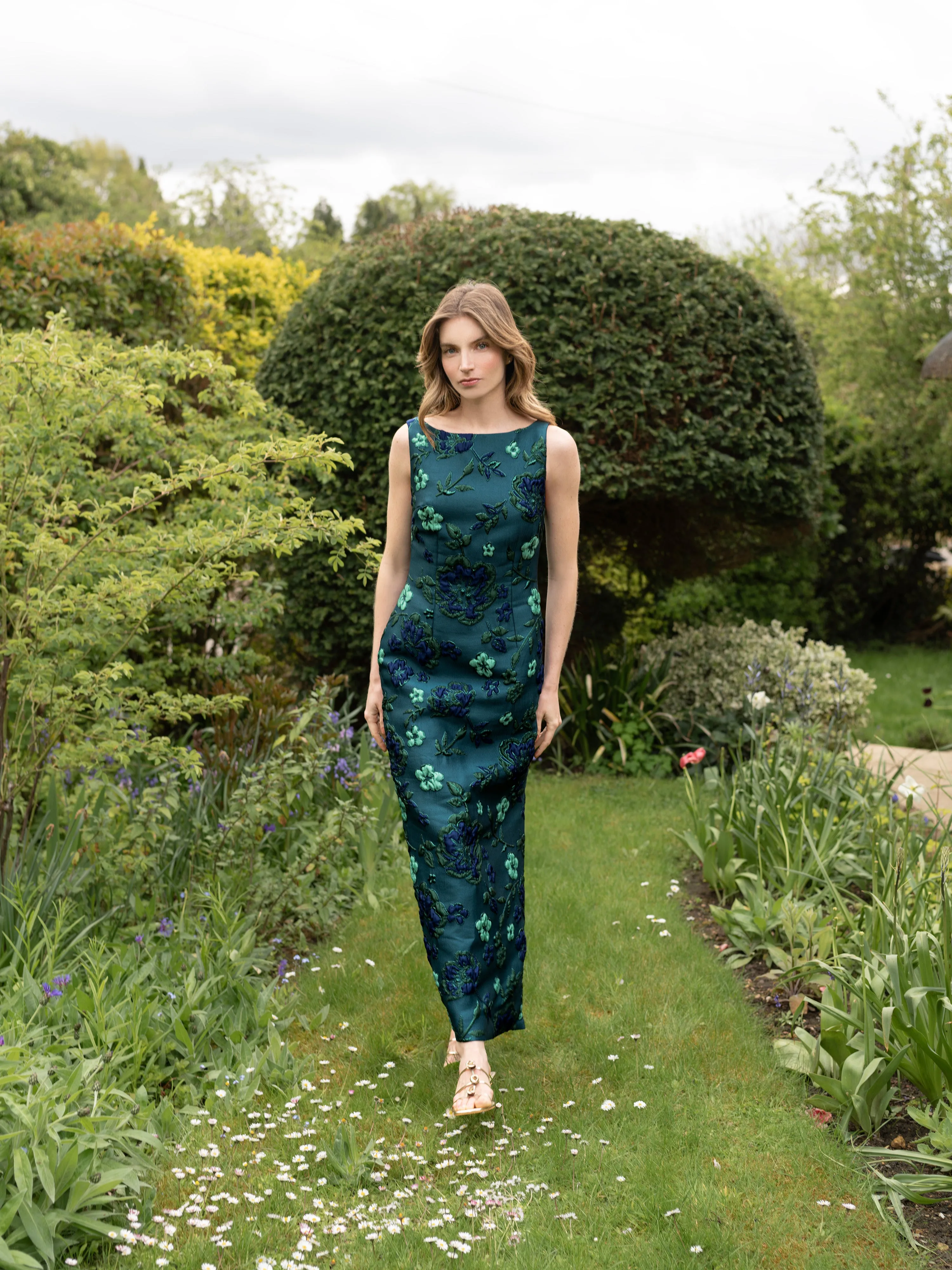 Monochrome Green Easy Dress