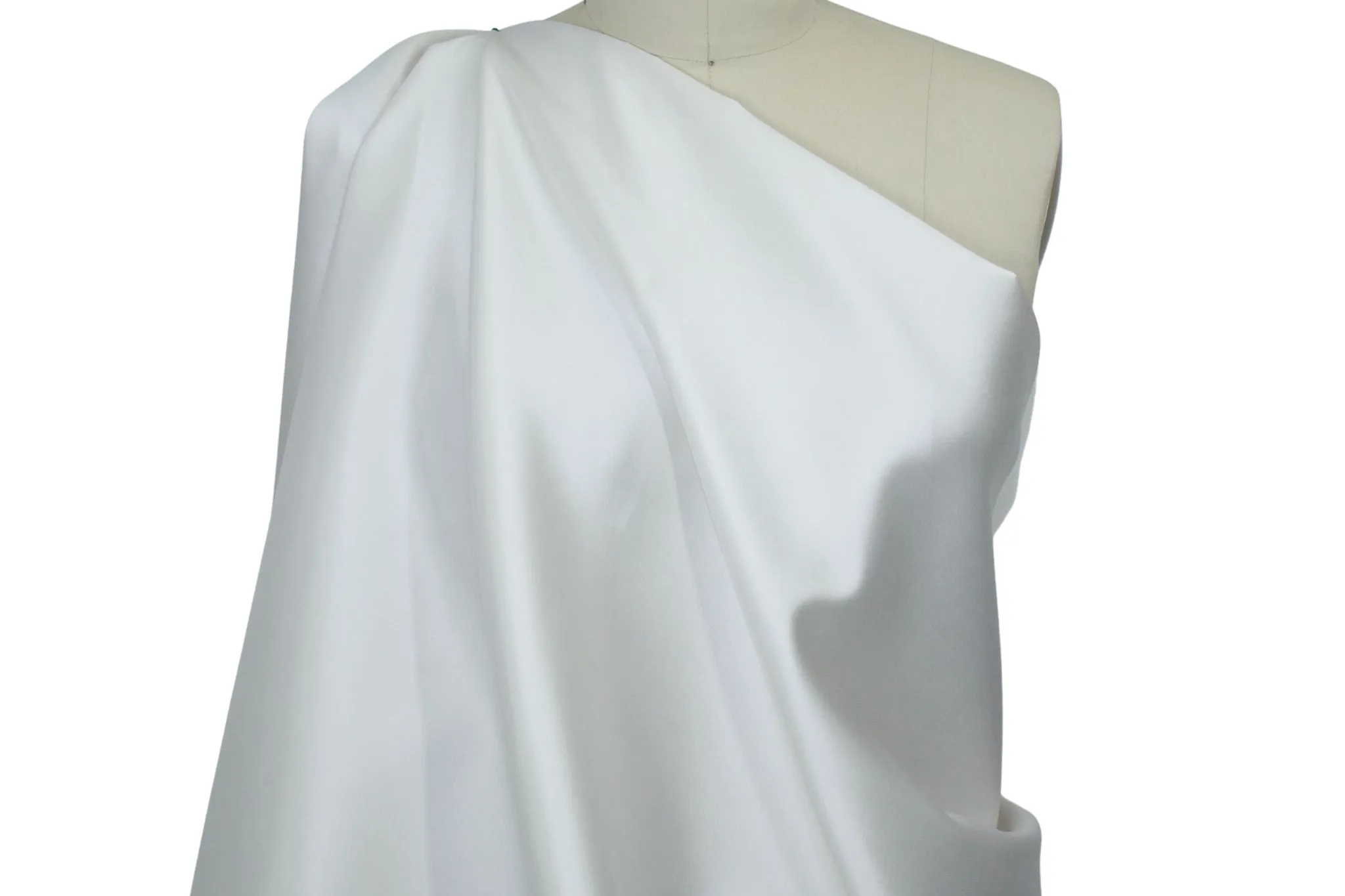 Needle Ready Silk/Wool Twill - White