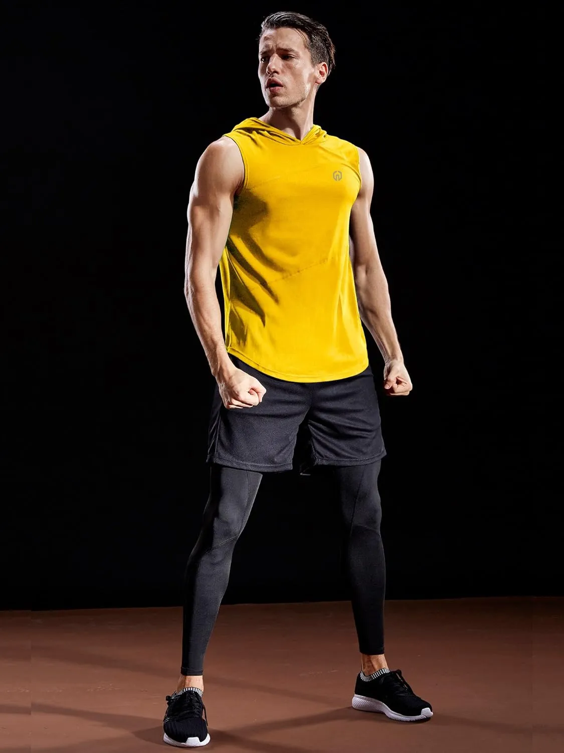 NELEUS Dry Fit Workout Athletic Muscle Tank Top Running Shirts with Hoods
