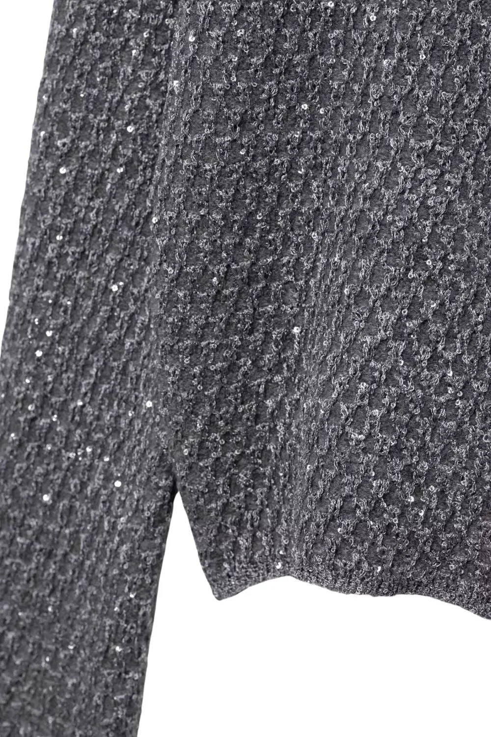 'Nora ' Knit Cardigan with Metallic Sequins