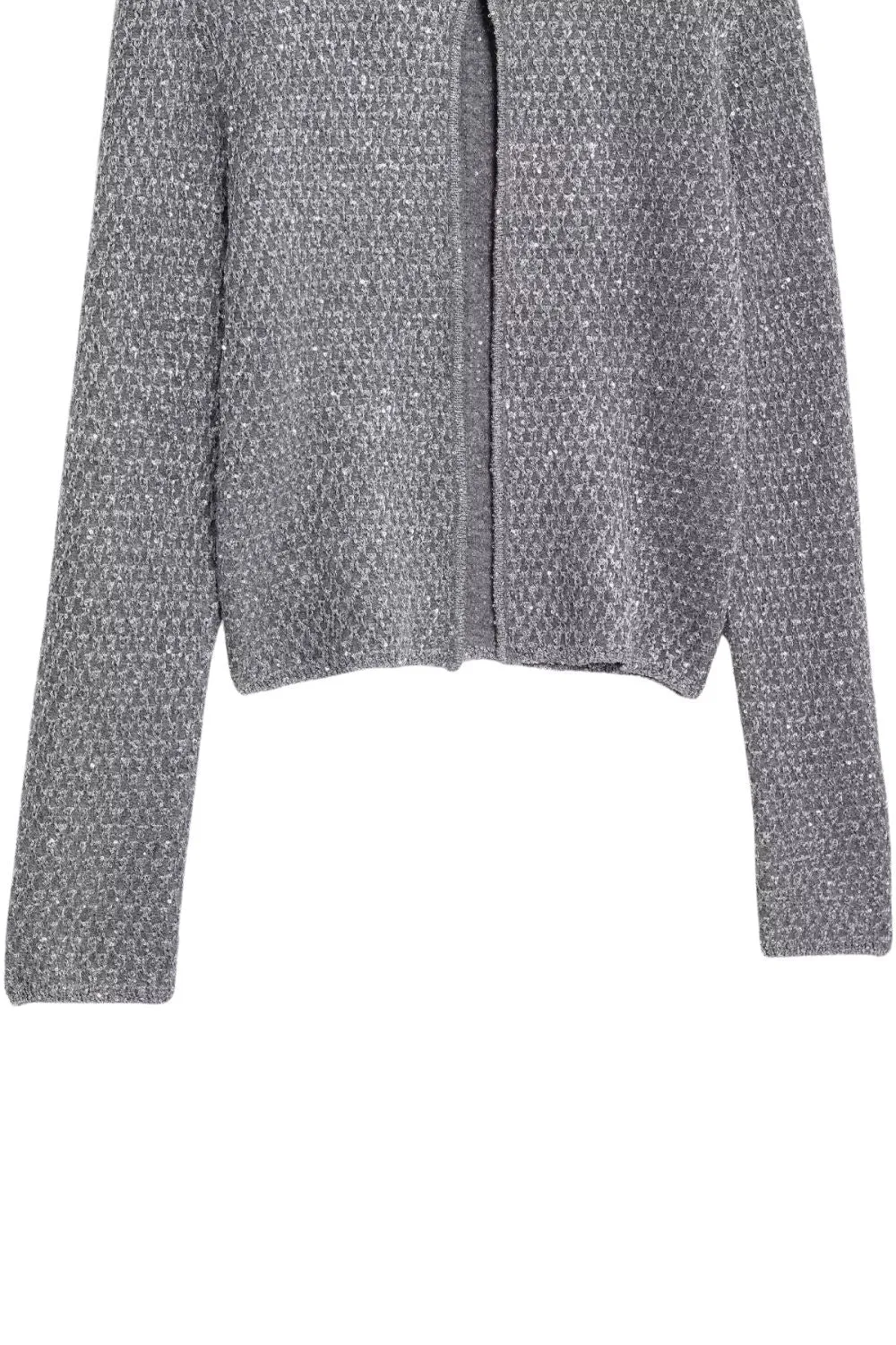 'Nora ' Knit Cardigan with Metallic Sequins