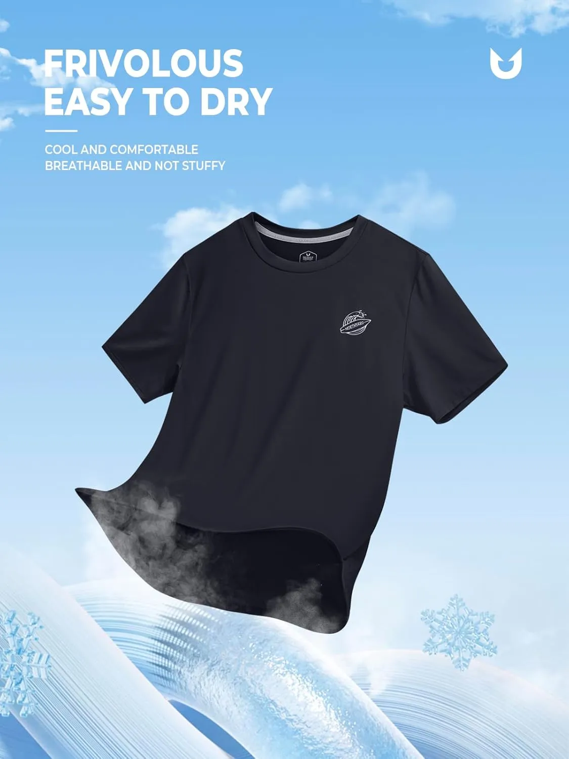 NORTHYARD Men's Athletic Quick Dry Running T-Shirts Workout Active Lightweight Short-Sleeve Shirts Gym Fishing Tee Tops