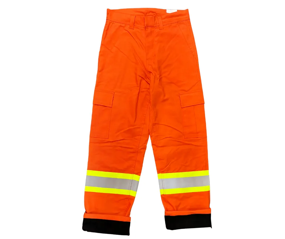 Orange River Men's ROCKY High-Vis Stretch Fleece Lined Work Cargo Pants - Orange