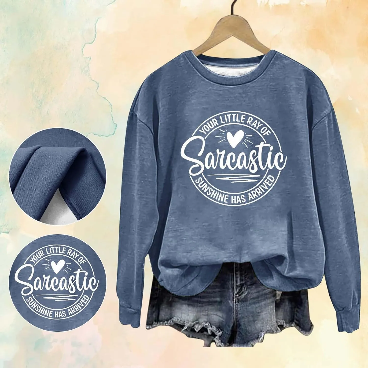 Oversized Sweatshirt for Women Trendy Alphabet Print Crew Neck T Shirts Loose Fit Long Sleeve Pullover Shirts