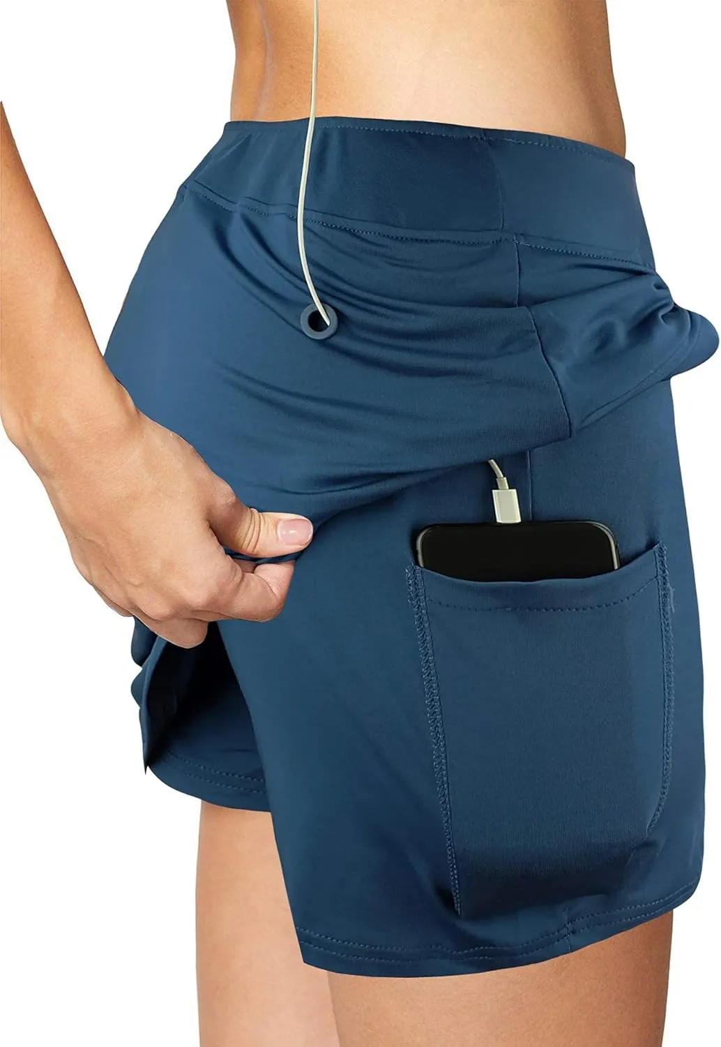 Oyamiki Women's Active Athletic Skort Lightweight Tennis Skirt Perfect for Running Training Sports Golf