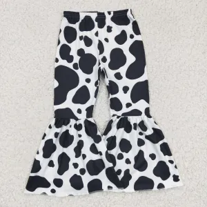 P0041 RTS cow ruffles long pants  1209