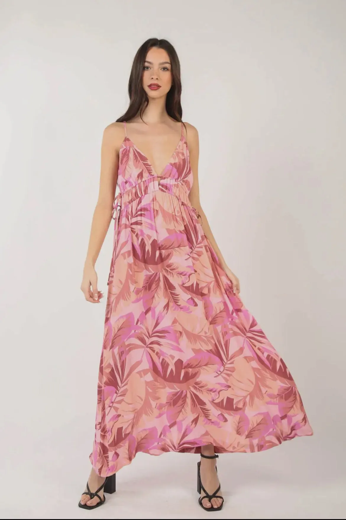 Panama Breeze Tropical Maxi Dress