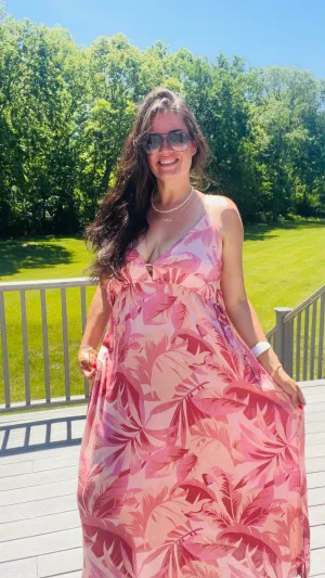 Panama Breeze Tropical Maxi Dress