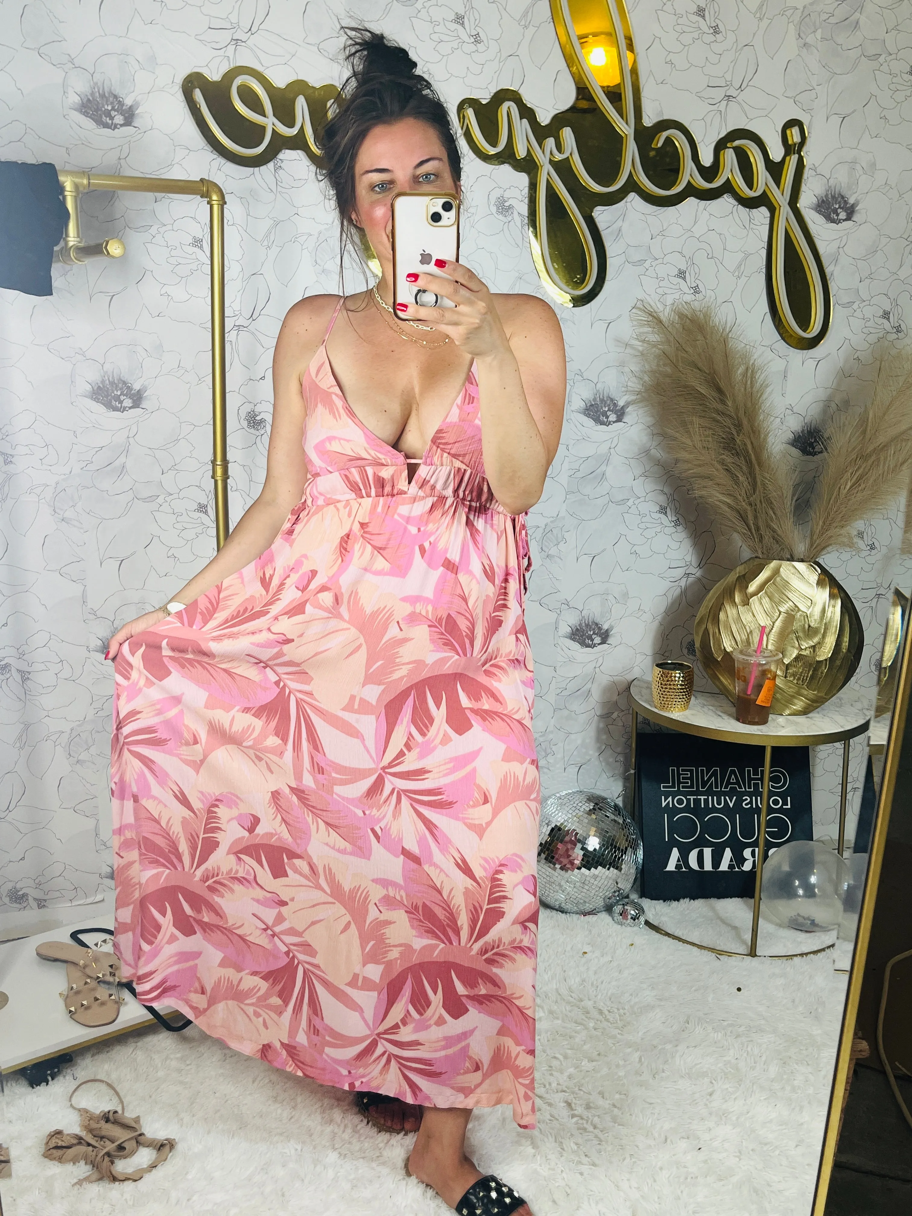 Panama Breeze Tropical Maxi Dress
