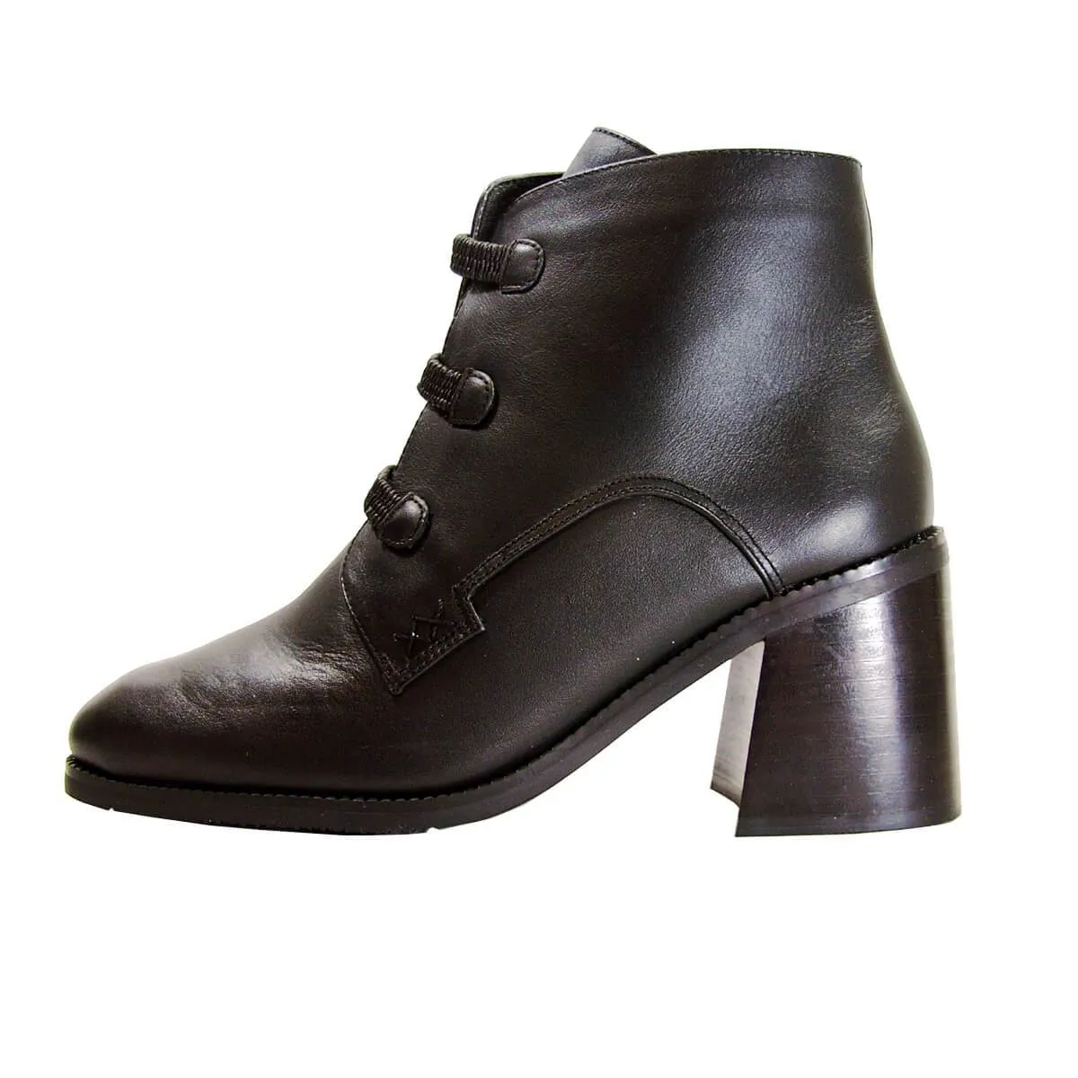 PEERAGE Selma Women's Wide Width Leather Ankle Boots