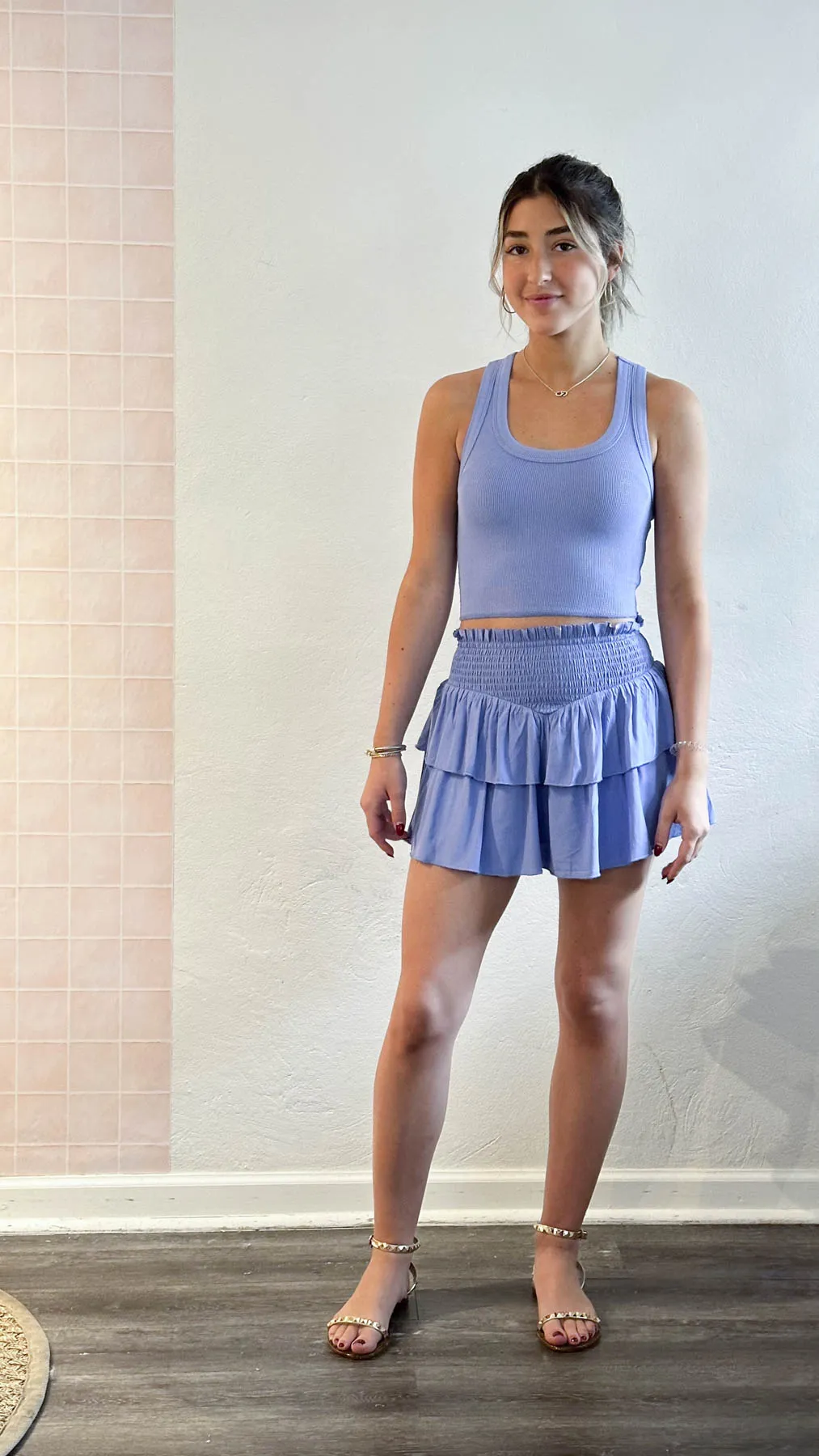 Perfect Periwinkle Tween Brooke Skirt