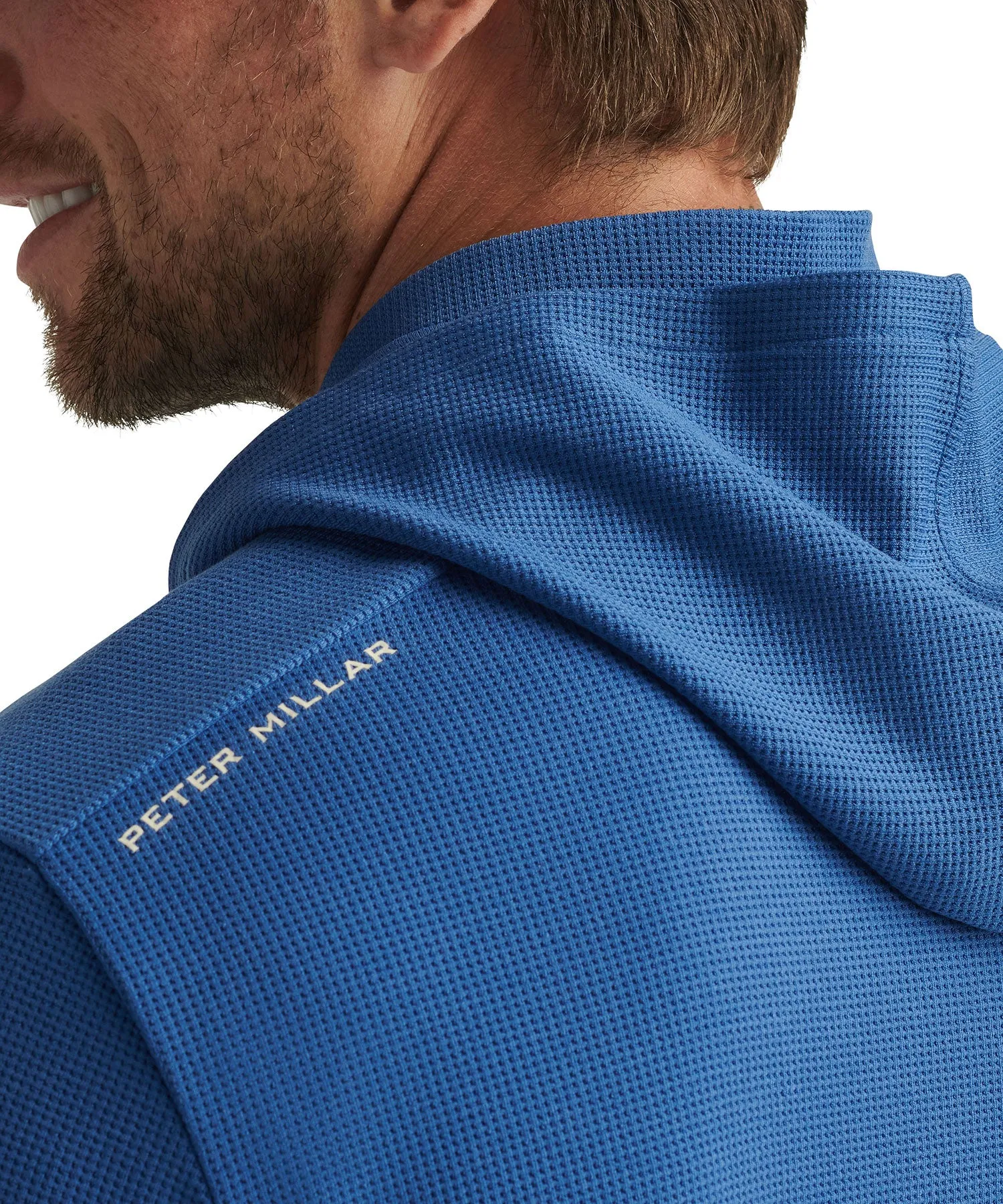 Peter Millar Grid Half Zip Hoodie