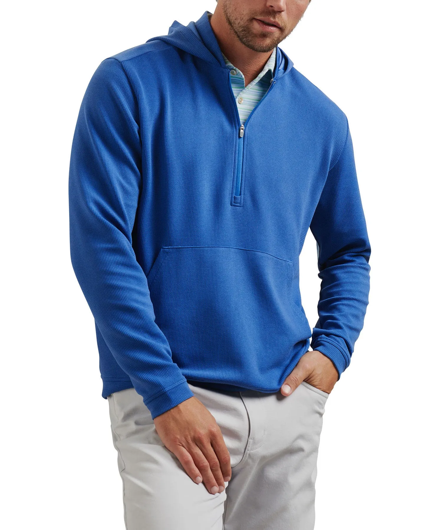 Peter Millar Grid Half Zip Hoodie