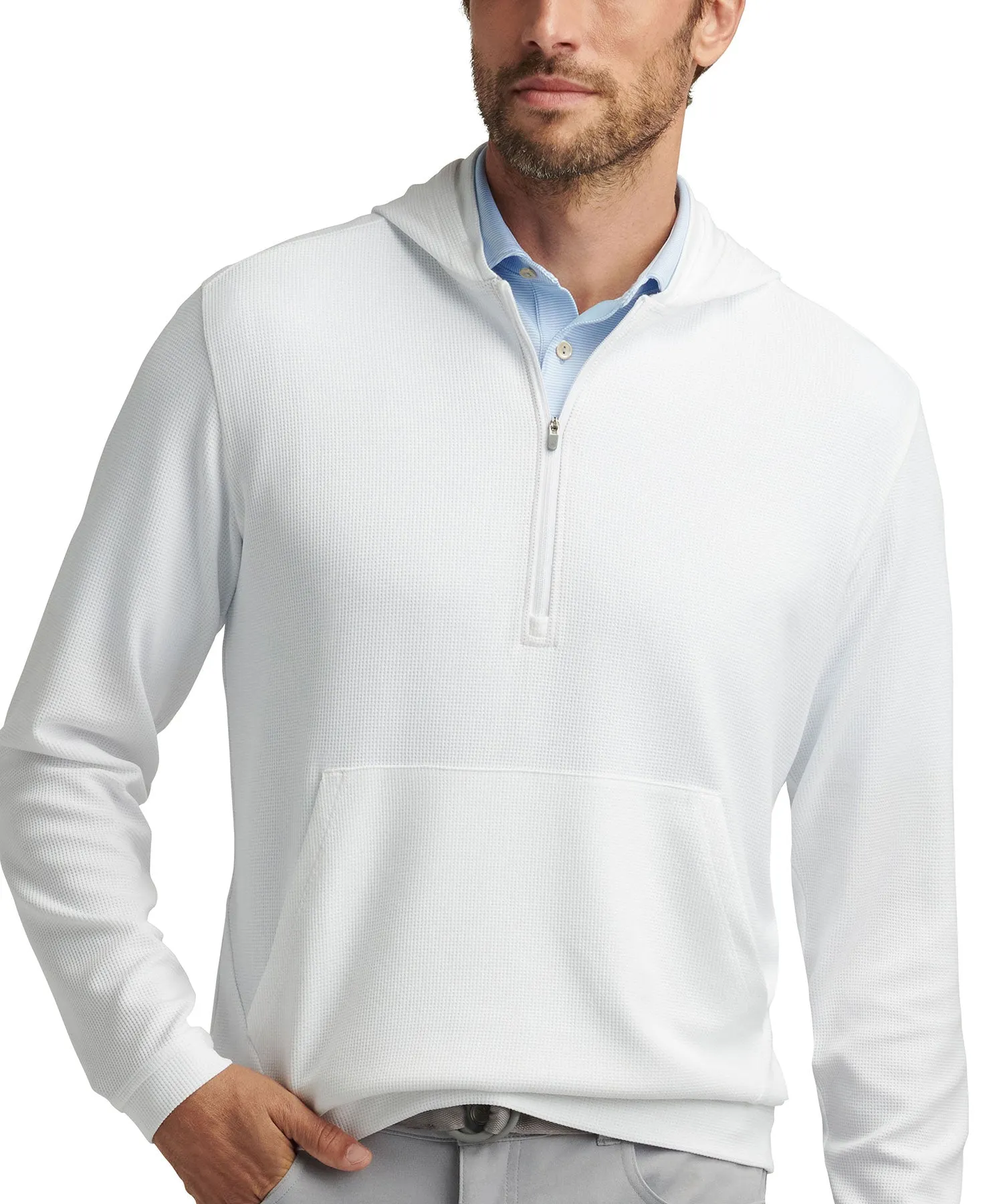 Peter Millar Grid Half Zip Hoodie