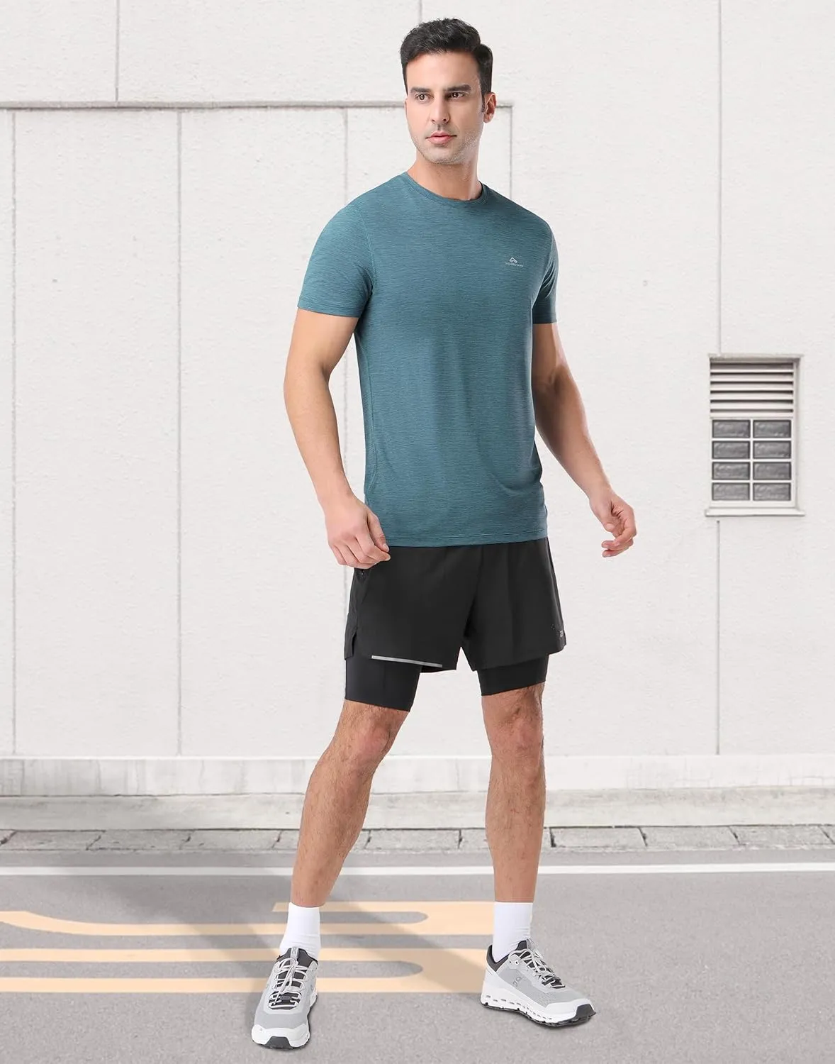 Pioneer Camp Men's Workout Gym Shirts Moisture Wicking Athletic Performance T-Shirts Quick Dry Running Active Top Tees