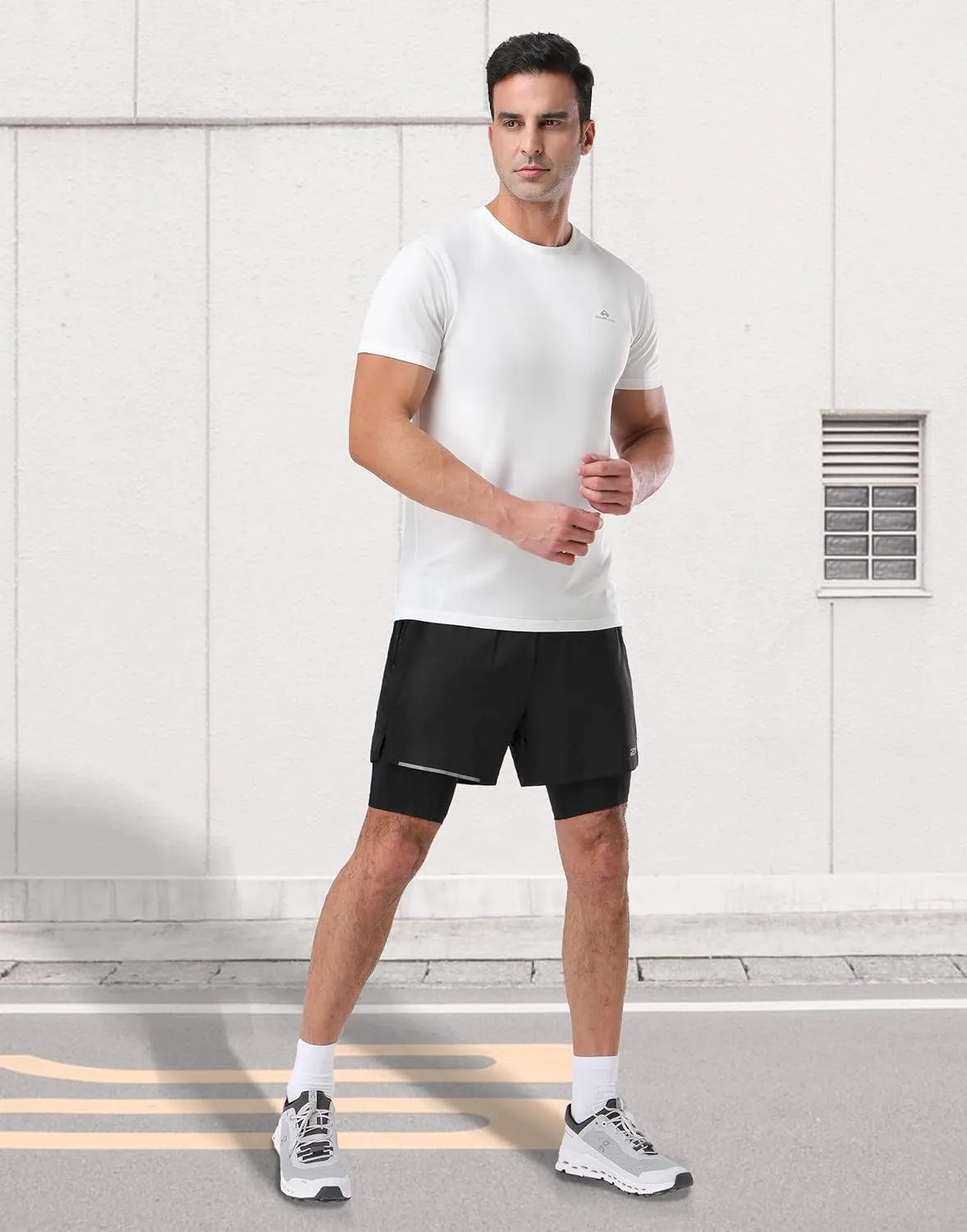 Pioneer Camp Men's Workout Gym Shirts Moisture Wicking Athletic Performance T-Shirts Quick Dry Running Active Top Tees