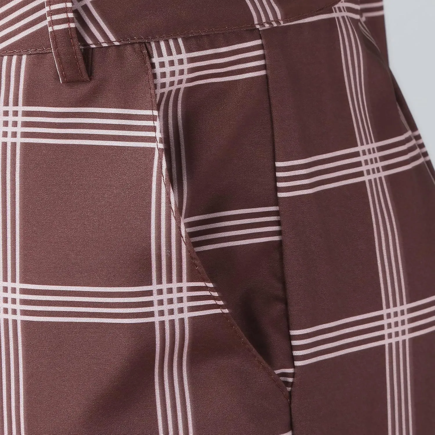 Plaid Slim Fit Dress Pants for Men Tapered Golf Skinny Stretch Chino Pants Mens Casual Slacks Suit Mens Chinos Pants
