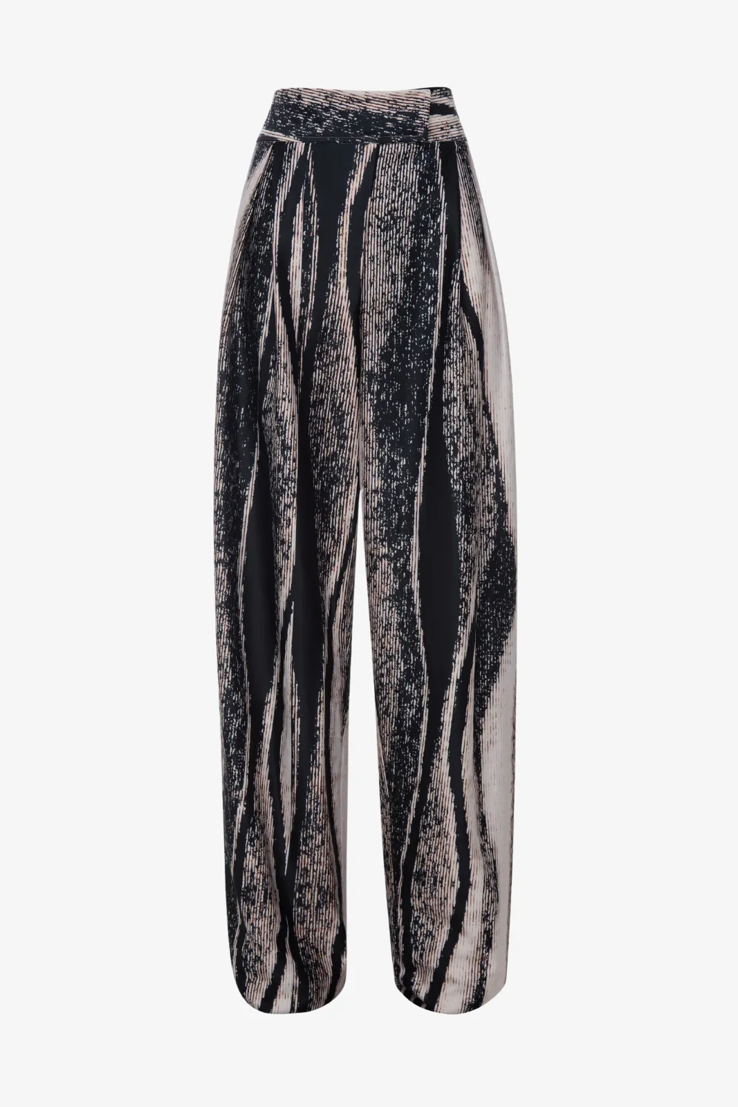 Pleated trouser in beautiful chaos print