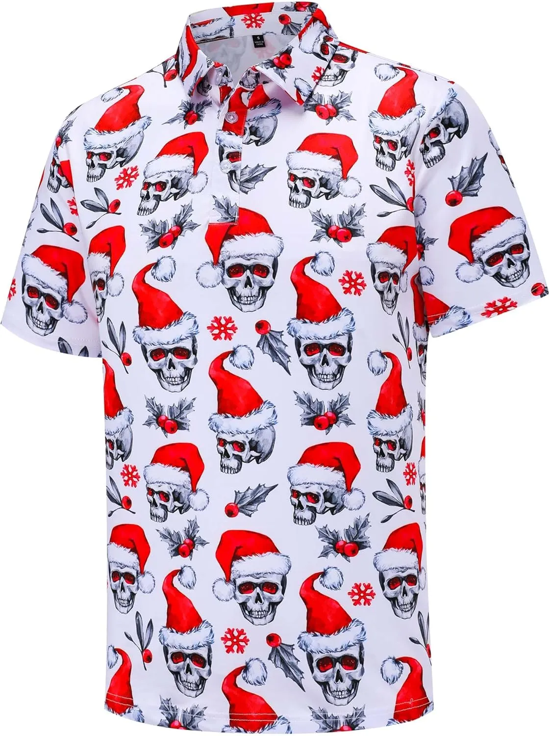 Polo Shirts for Men Short Sleeve Golf Shirts Dry Fit Moisture Wicking Fashion Print Men's Golf Shirt