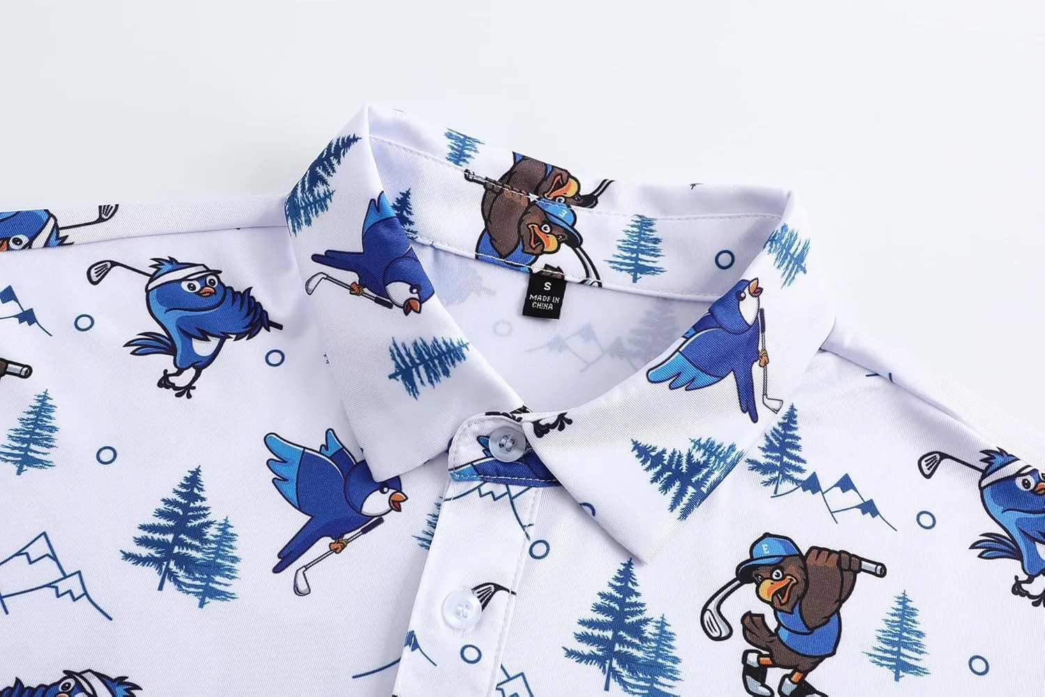Polo Shirts for Men Short Sleeve Golf Shirts Dry Fit Moisture Wicking Fashion Print Men's Golf Shirt