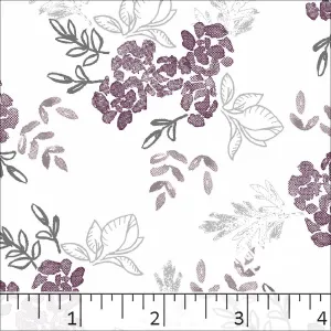 Poly Cotton Floral Print Dress Fabric 5932
