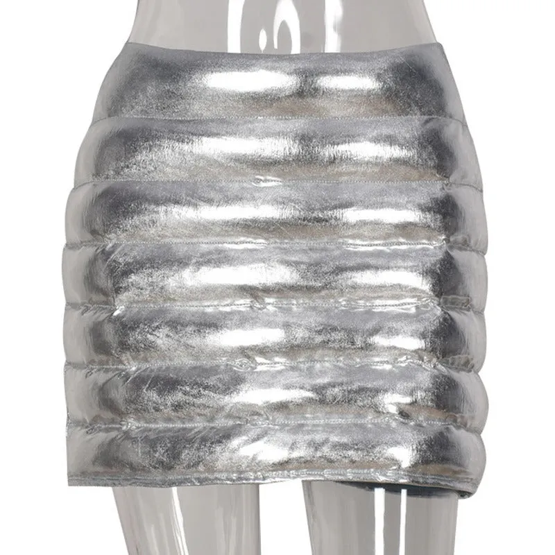 Puffer Quilted Skirt