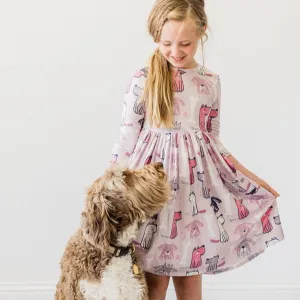 Puppy Party Pocket Twirl Dress