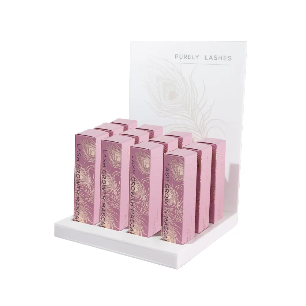 Purely Lashes Display Stand - Including Lashes Lush Lash Mascara - 12 Pieces