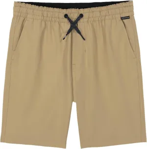 Quiksilver Boys' Eddie Pull-on Amphibian Hybrid Shorts, Water Friendly with Straight Leg Fit