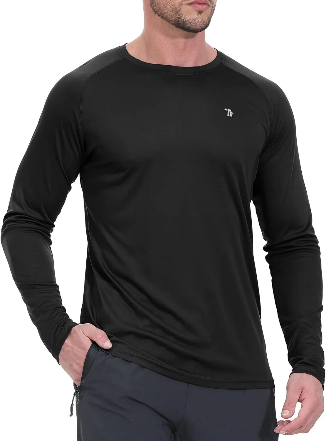 Rdruko Men's Hiking Shirts Long Sleeve UPF 50  Sun Protection Quick Dry Outdoor Travel Fishing Athletic Shirts