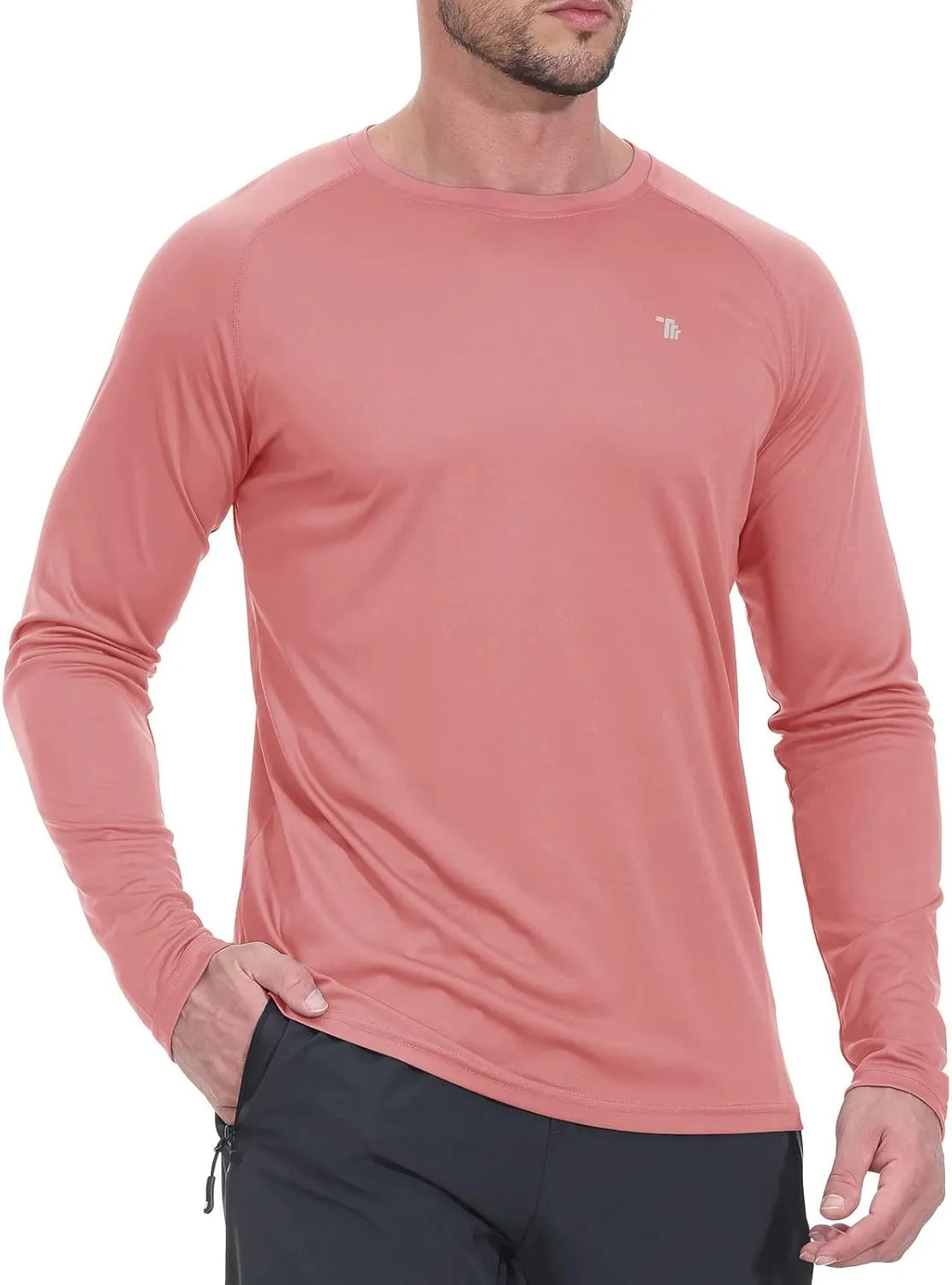 Rdruko Men's Hiking Shirts Long Sleeve UPF 50  Sun Protection Quick Dry Outdoor Travel Fishing Athletic Shirts