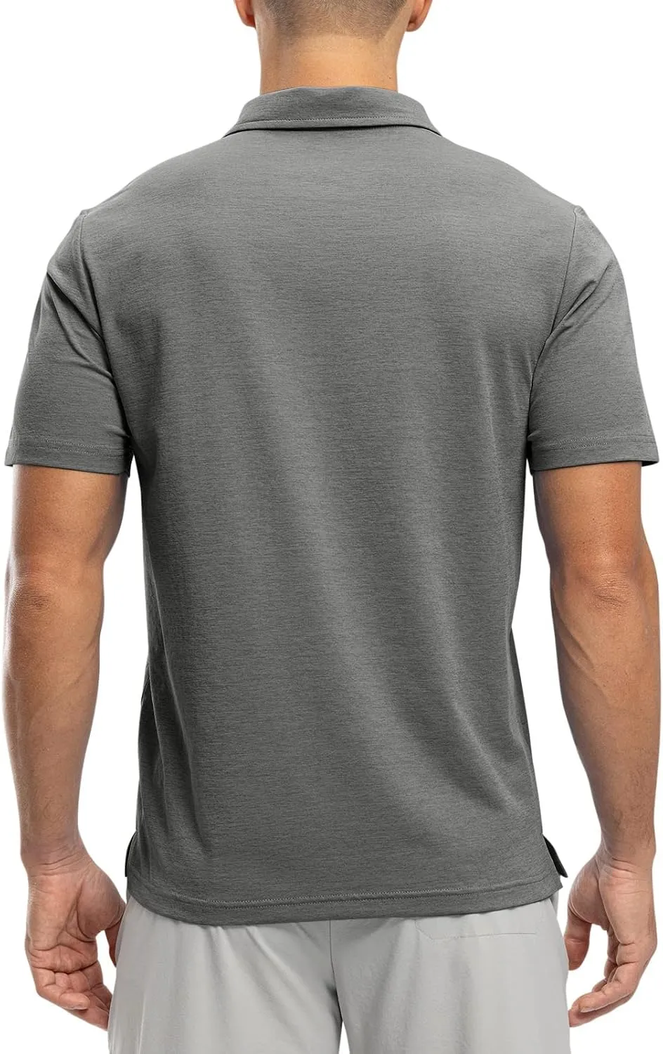 Rdruko Men's Polo Shirts Short Sleeve Dry Fit Golf Shirt with Pocket Collared Tee Shirts Athletic Casual