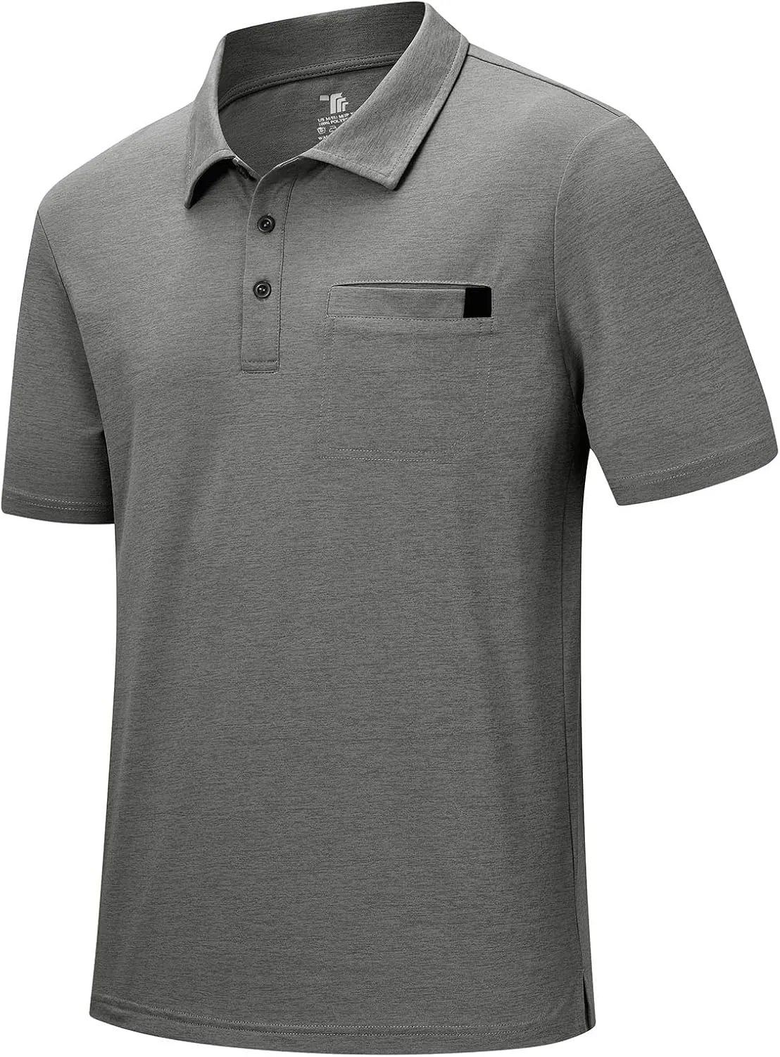 Rdruko Men's Polo Shirts Short Sleeve Dry Fit Golf Shirt with Pocket Collared Tee Shirts Athletic Casual