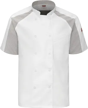 Red Kap mens Airflow Raglan Chef Coat With OilblokChef's Jacket