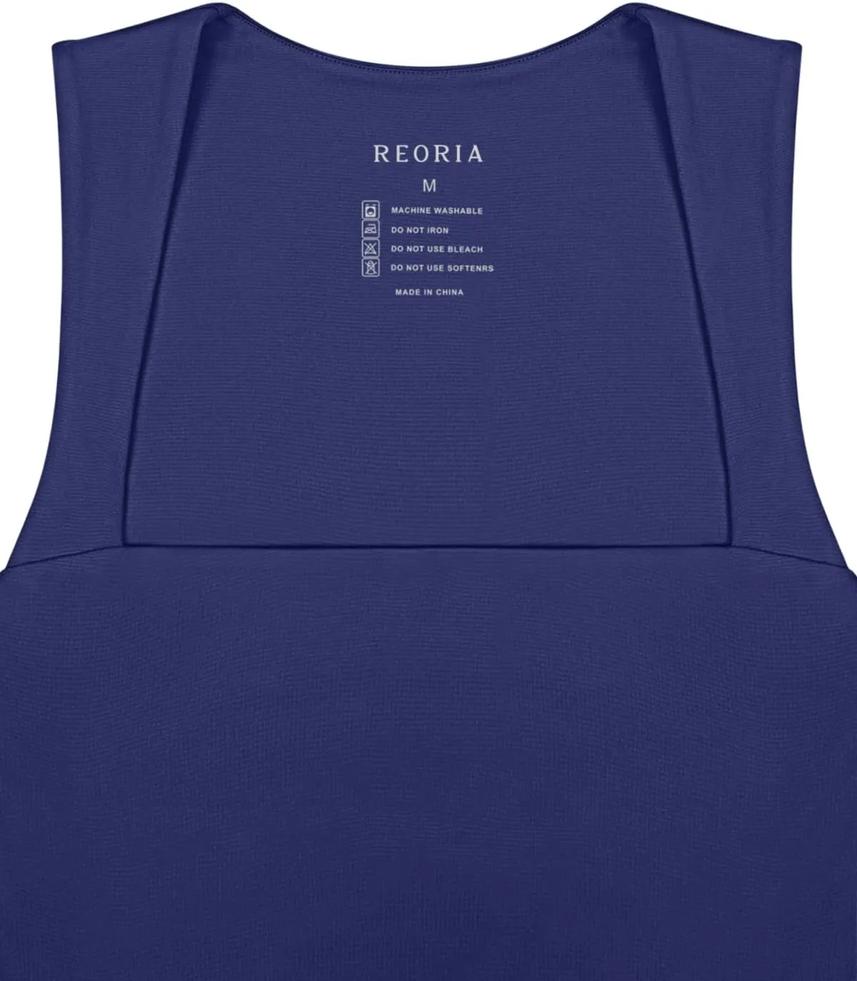 REORIA Butsmooth Women's Square Neck Going Out Crop Tops Double Lined Cute Basic Tank Tops 2025 Clothes