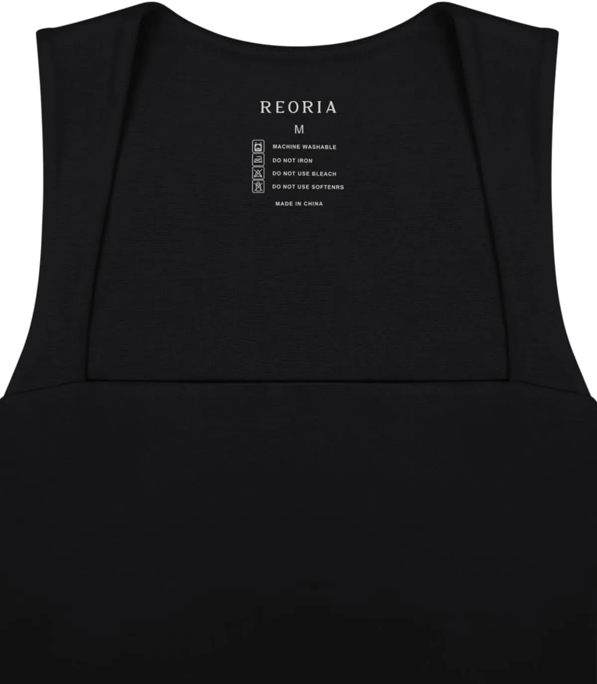 REORIA Butsmooth Women's Square Neck Going Out Crop Tops Double Lined Cute Basic Tank Tops 2025 Clothes