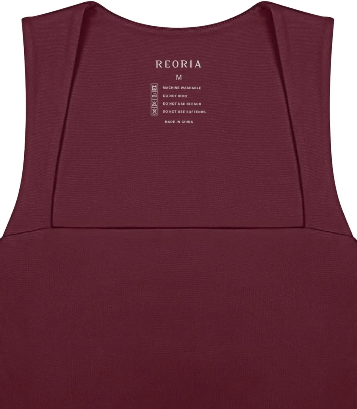 REORIA Butsmooth Women's Square Neck Going Out Crop Tops Double Lined Cute Basic Tank Tops 2025 Clothes