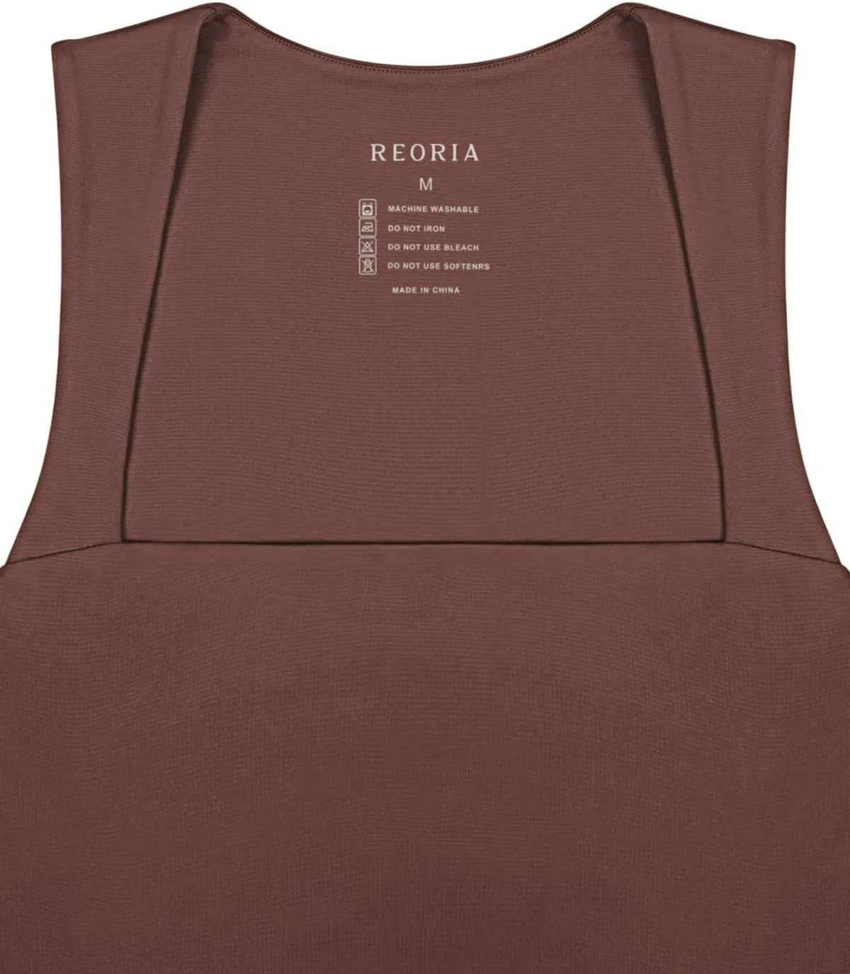 REORIA Butsmooth Women's Square Neck Going Out Crop Tops Double Lined Cute Basic Tank Tops 2025 Clothes