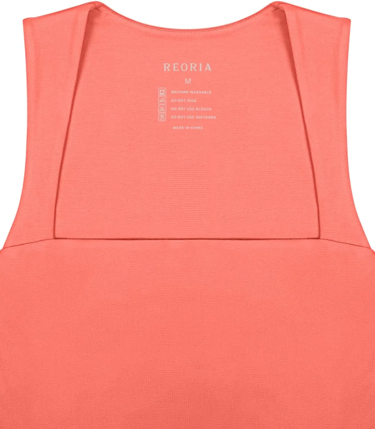 REORIA Butsmooth Women's Square Neck Going Out Crop Tops Double Lined Cute Basic Tank Tops 2025 Clothes