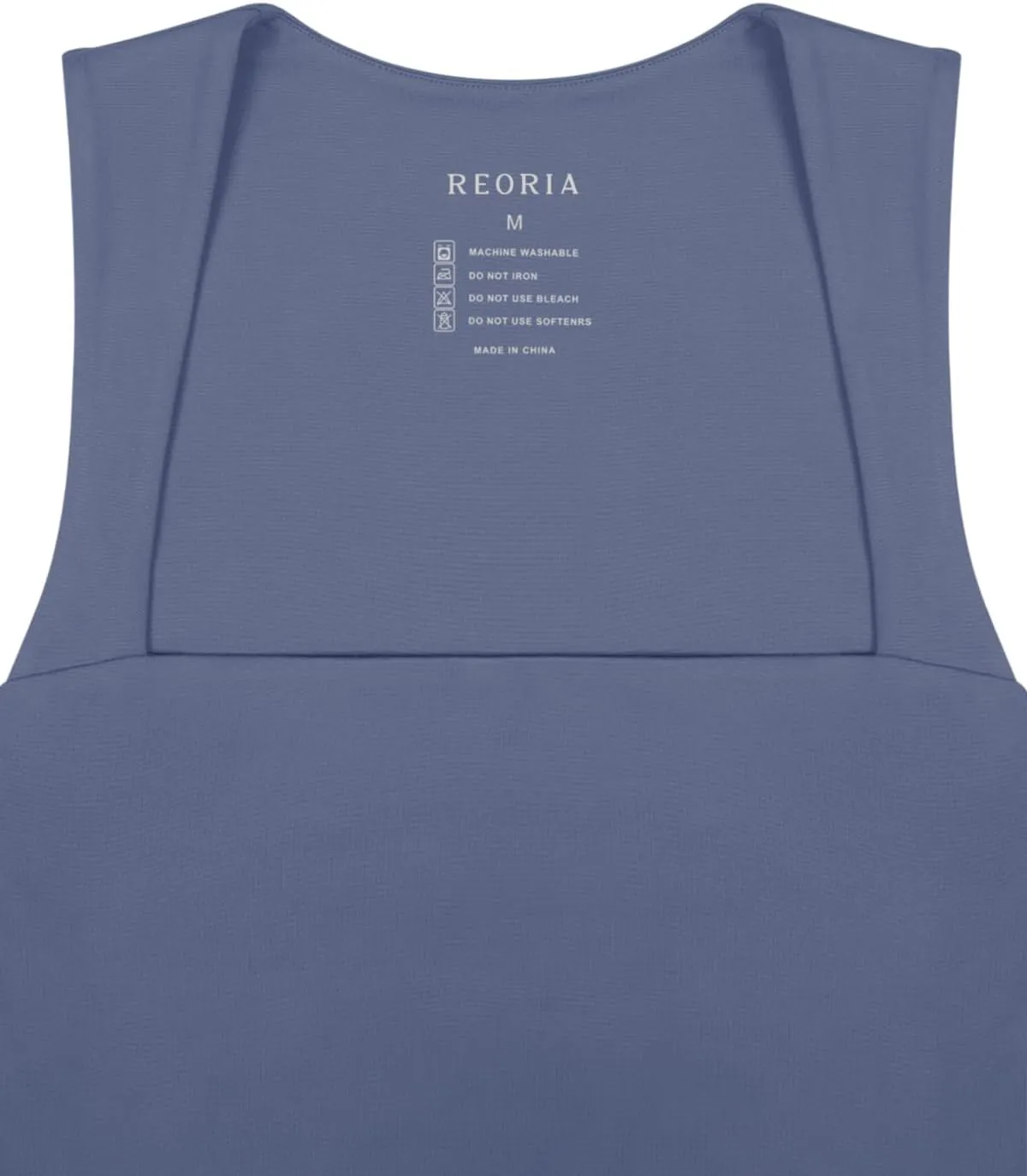 REORIA Butsmooth Women's Square Neck Going Out Crop Tops Double Lined Cute Basic Tank Tops 2025 Clothes
