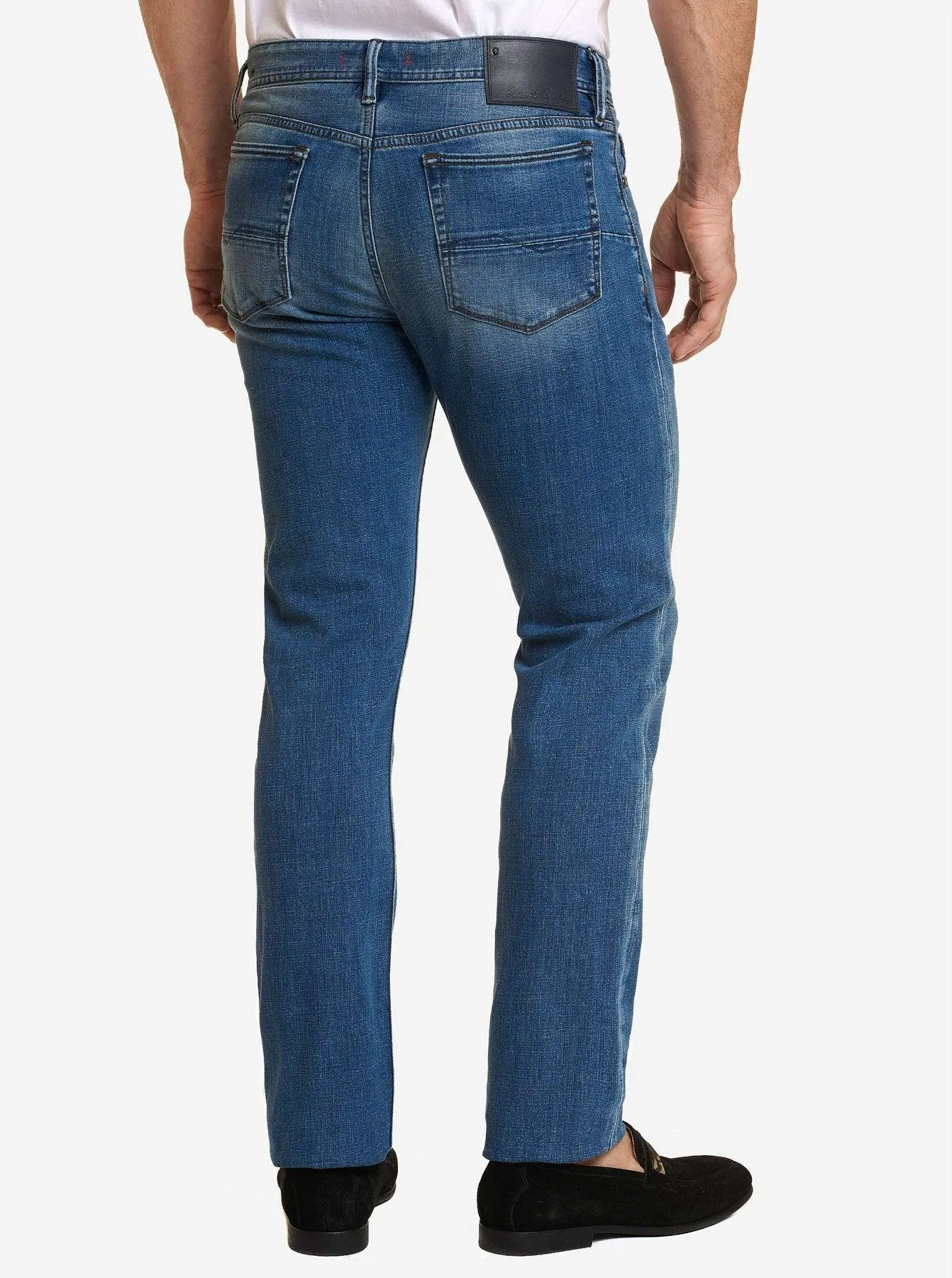 Robert Graham Men's Cander Light Indigo 32/32 Perfect Fit Jeans