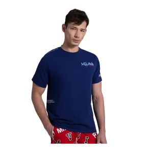 Roberto Vino Milano Mens Future Crew Neck T-Shirt RVTUS03 Navy