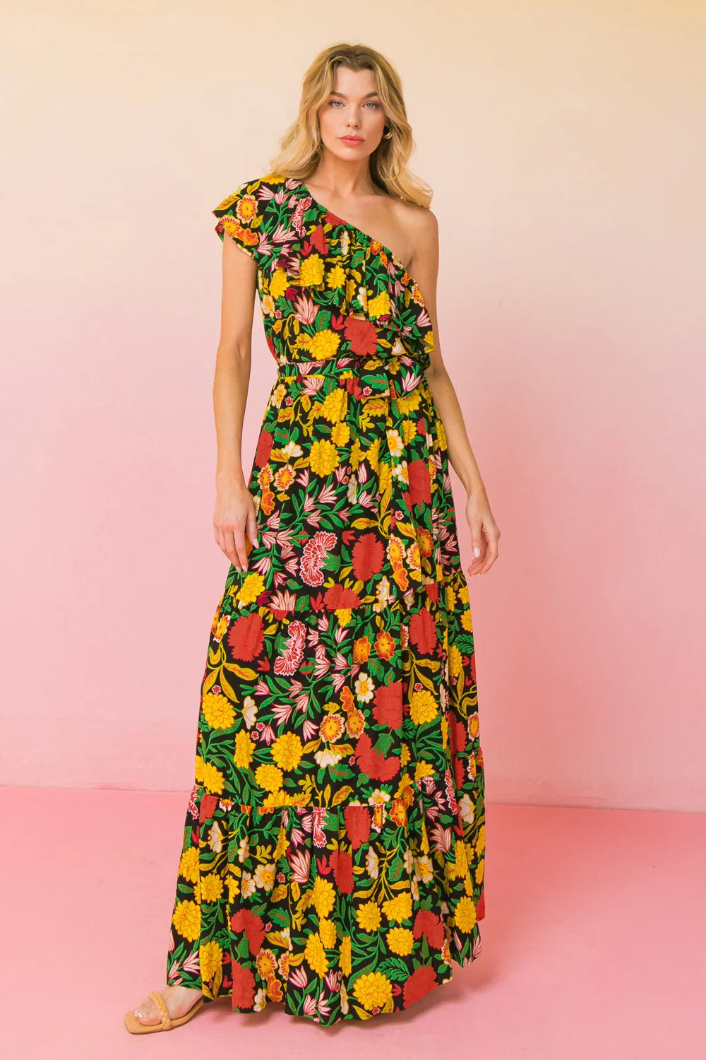 RUN THE GAME WOVEN MAXI DRESS