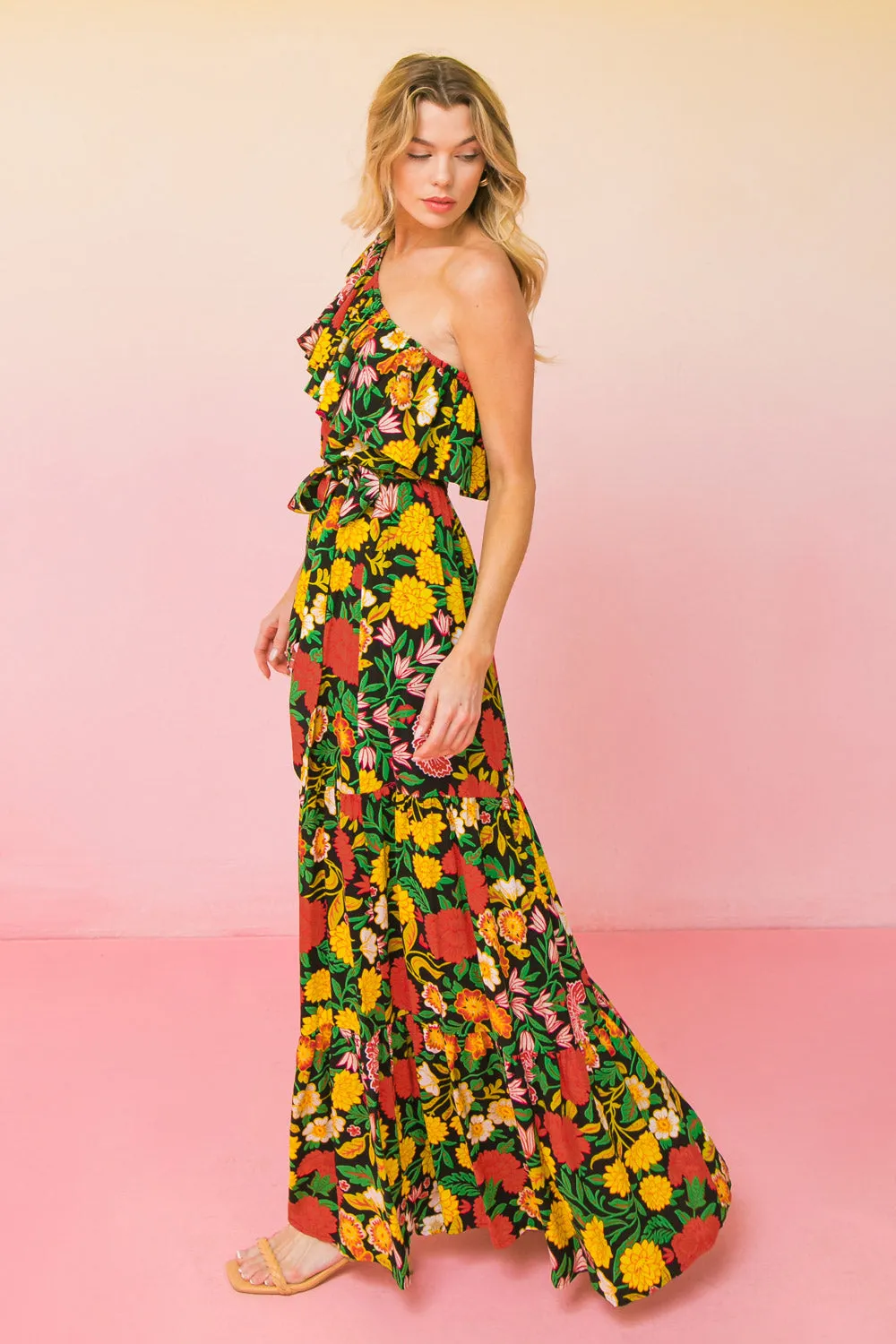 RUN THE GAME WOVEN MAXI DRESS