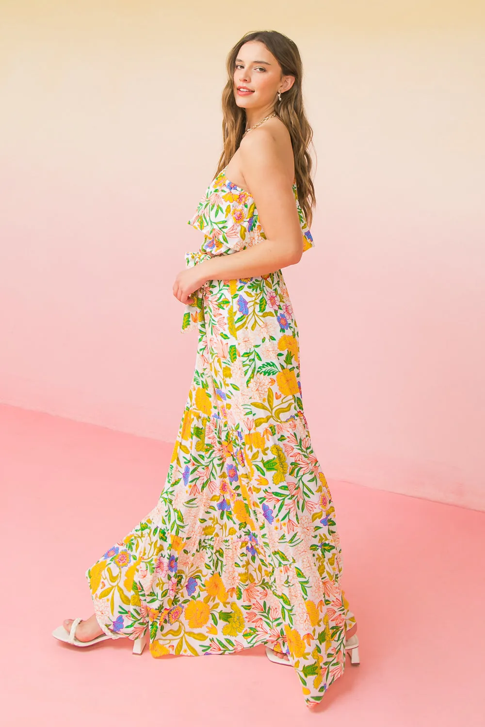 RUN THE GAME WOVEN MAXI DRESS