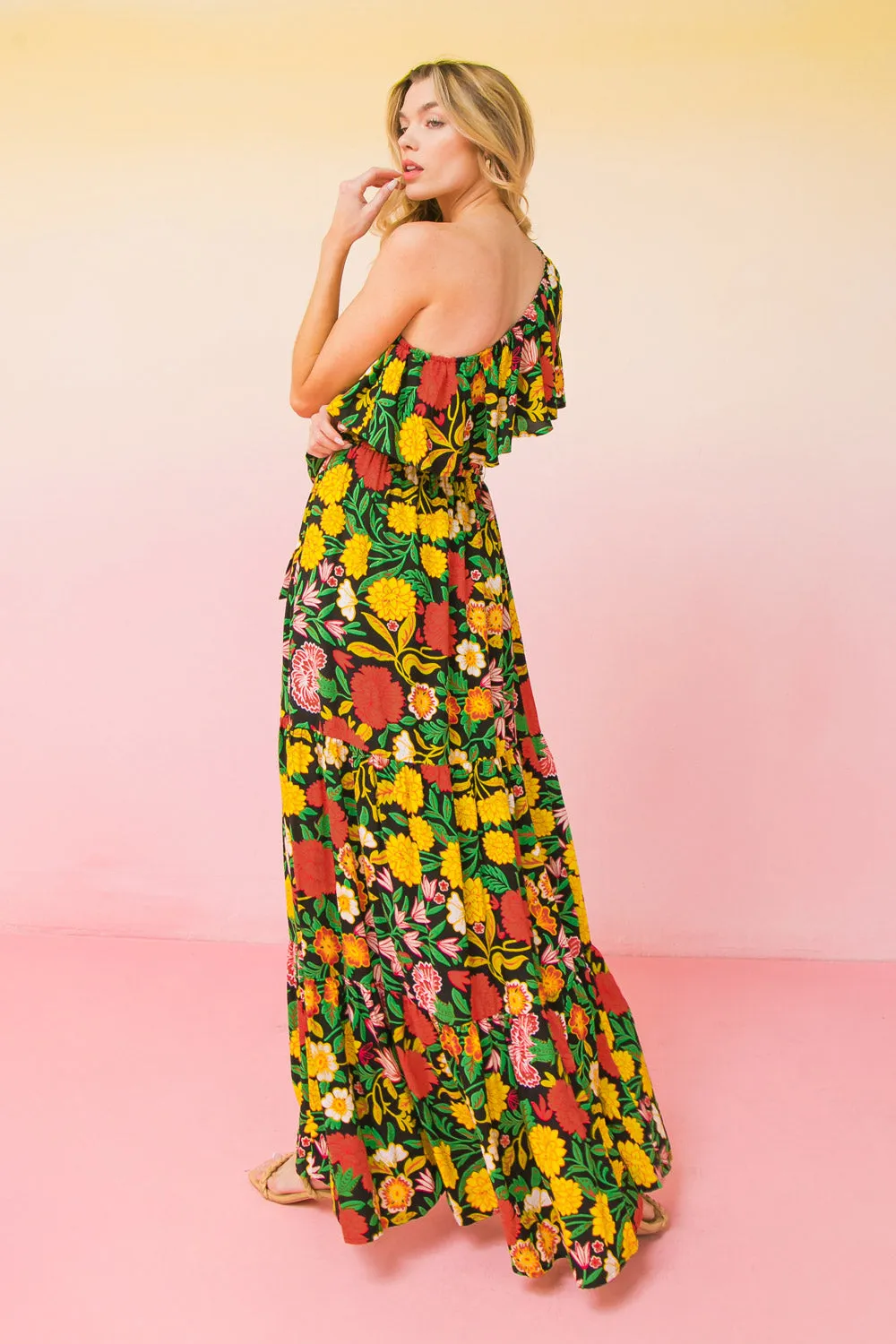 RUN THE GAME WOVEN MAXI DRESS