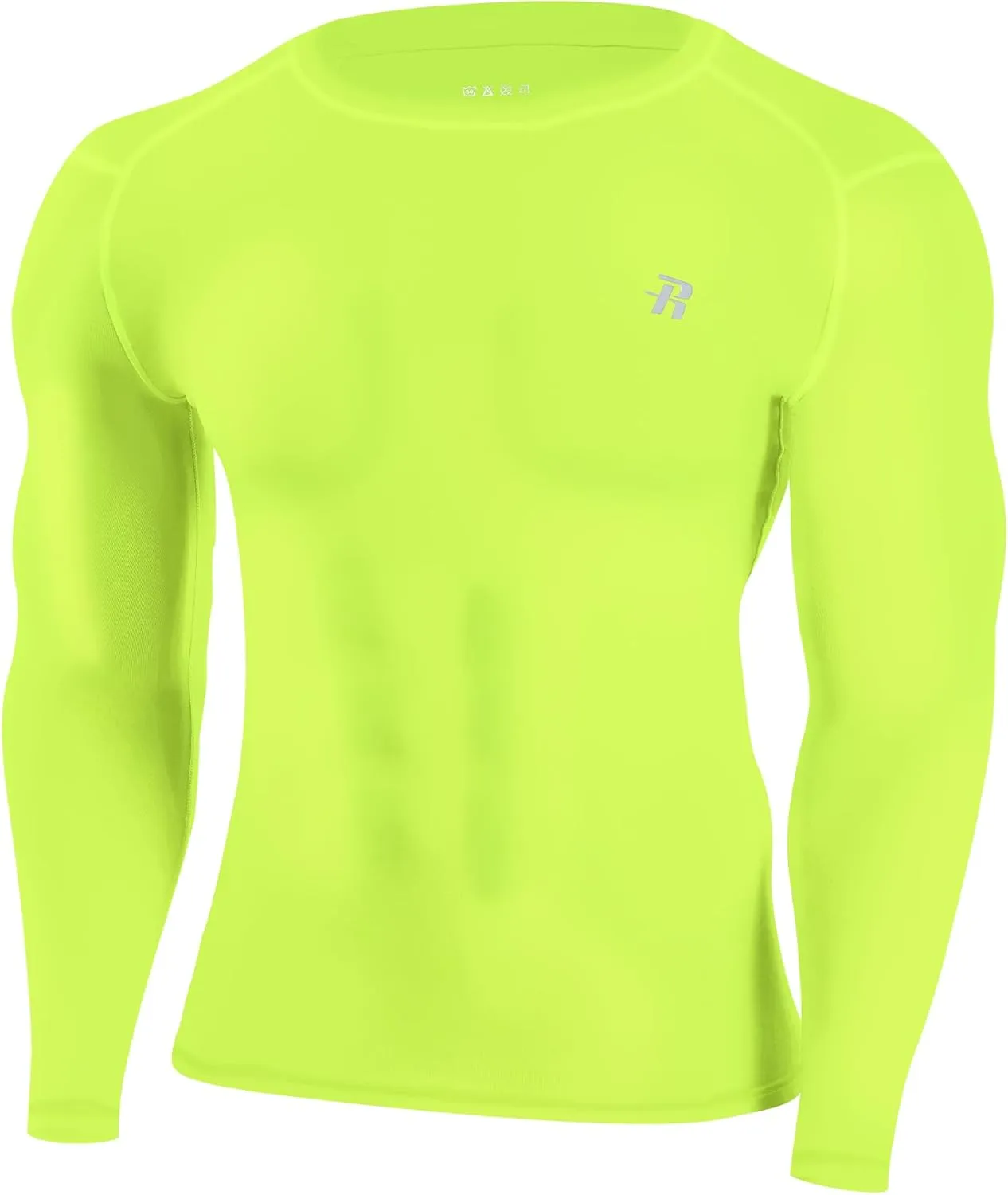 Runhit Long Sleeve Compression Shirts for Men, UPF 50  Men's Compression Shirts, Running Athletic Workout Base Layer