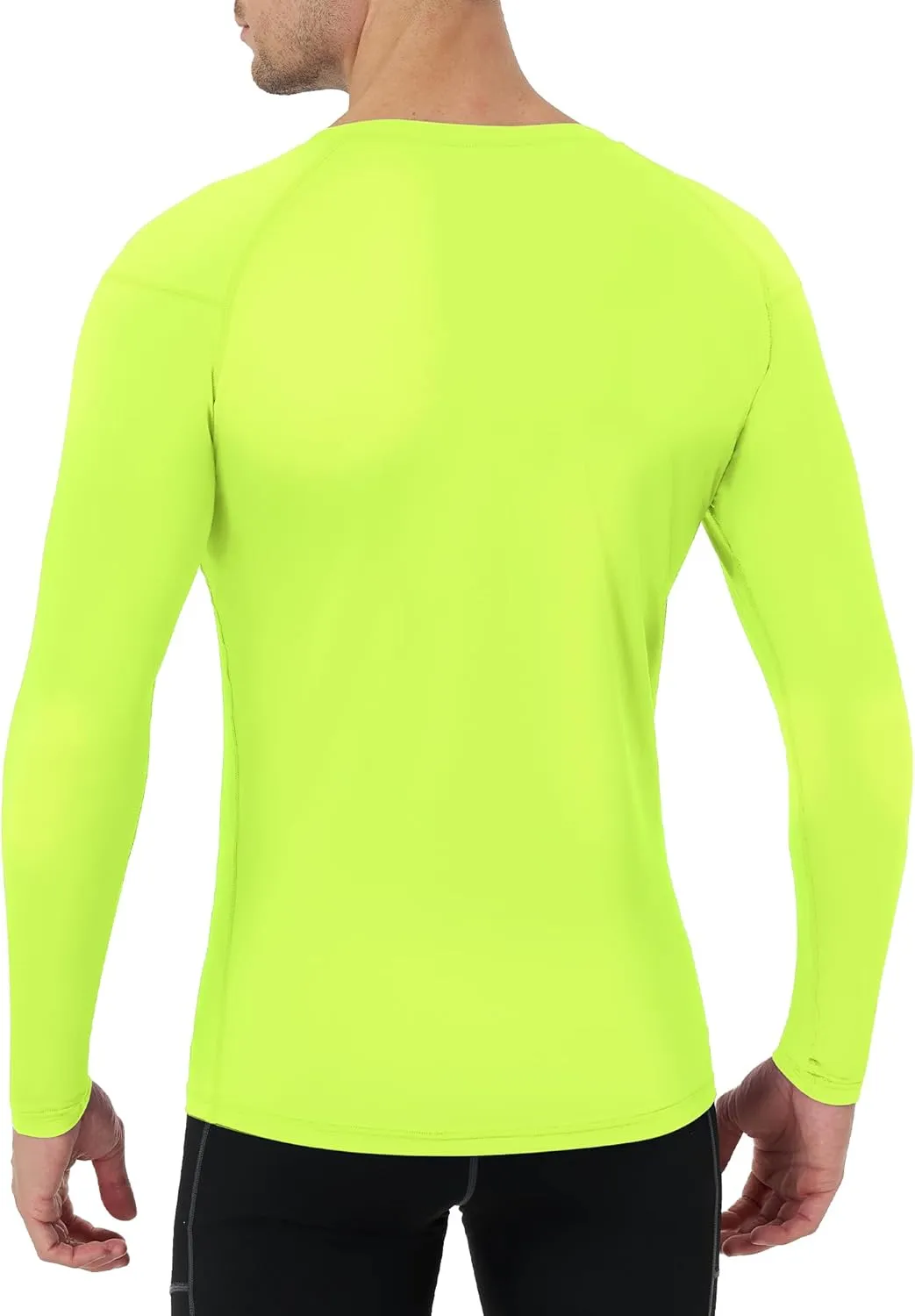 Runhit Long Sleeve Compression Shirts for Men, UPF 50  Men's Compression Shirts, Running Athletic Workout Base Layer